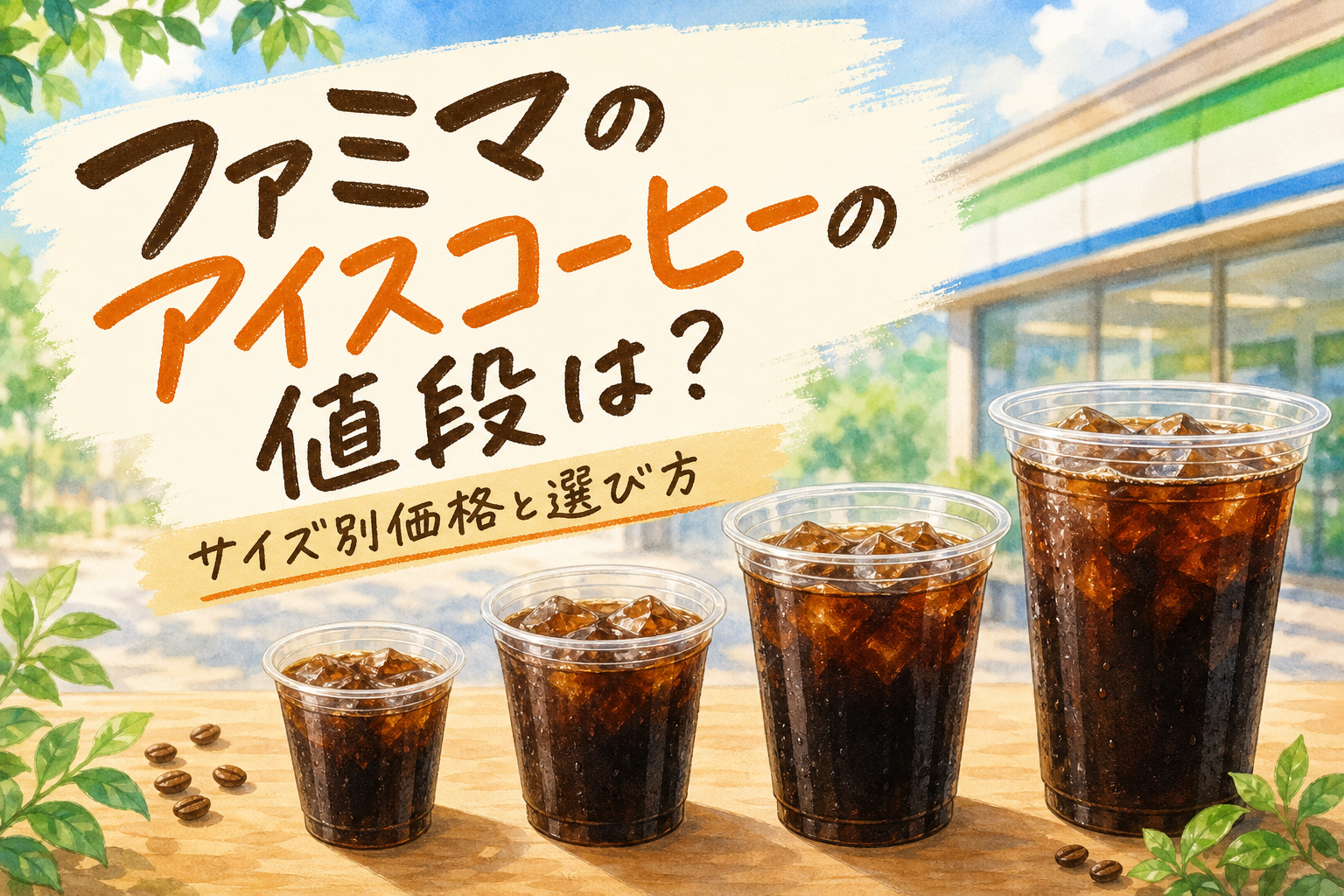 ファミマのアイスコーヒーの値段は？サイズ別価格と選び方