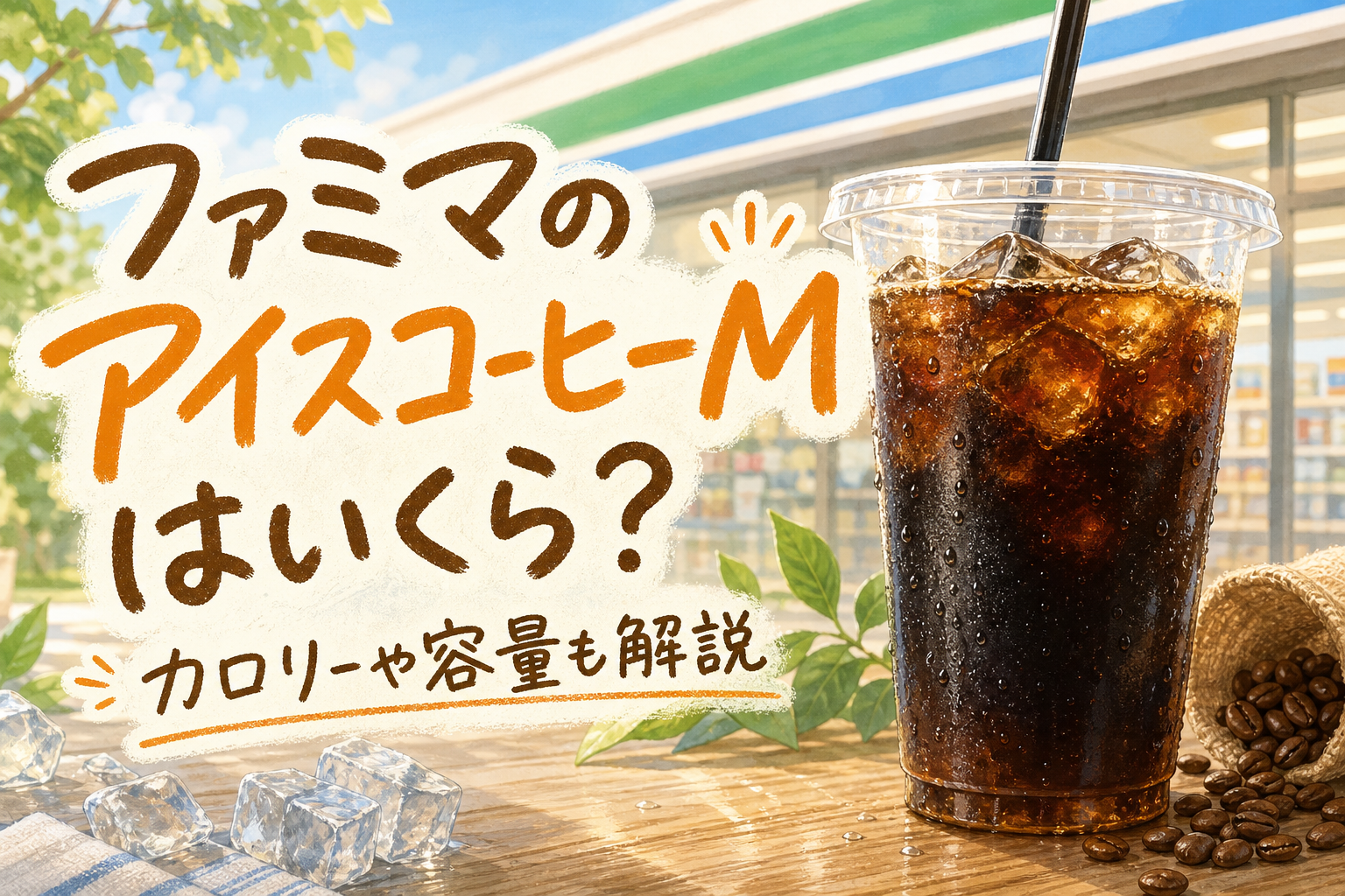 ファミマのアイスコーヒーMはいくら？カロリーや容量も解説