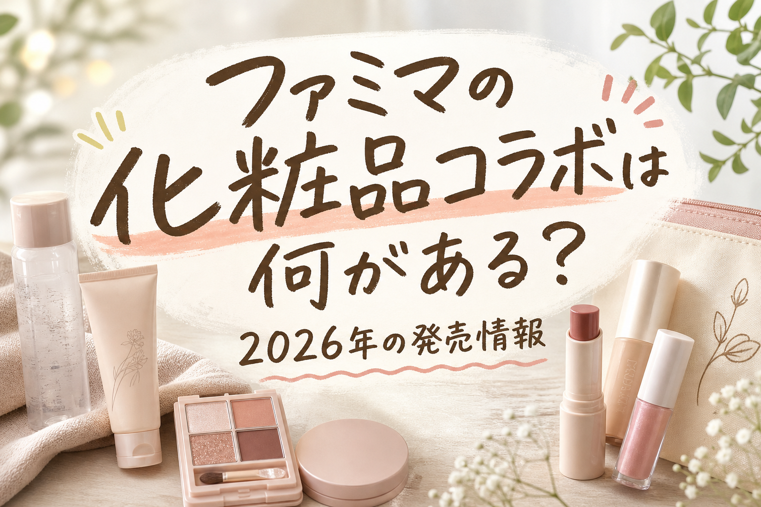 ファミマの化粧品コラボは何がある？2026年の発売情報