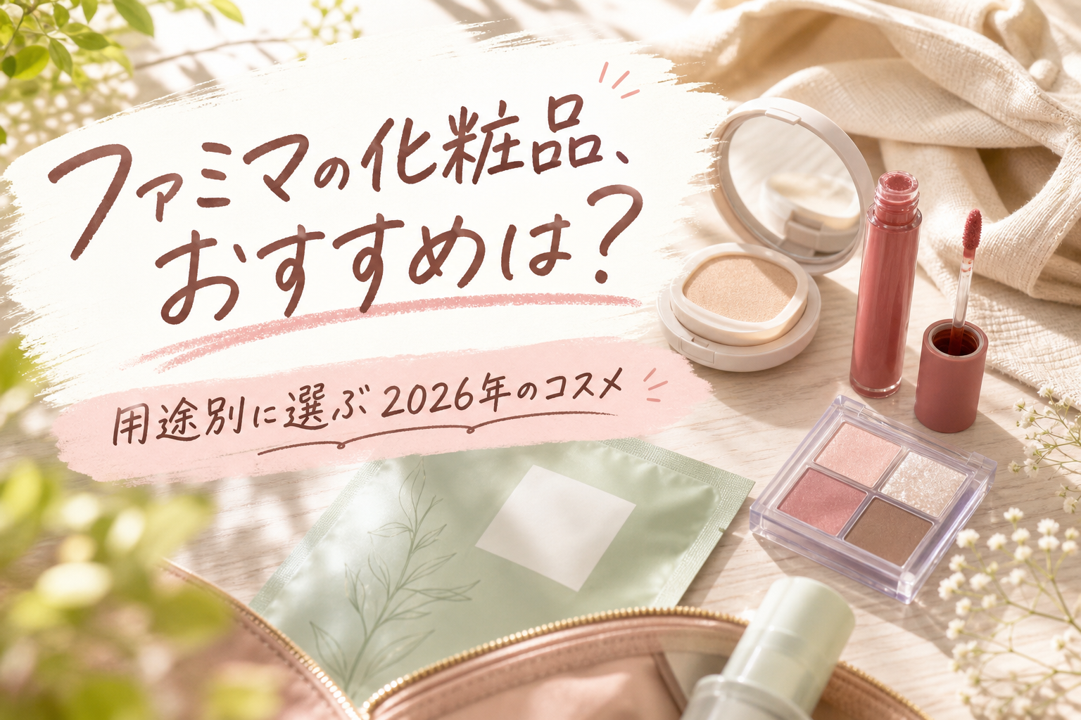 ファミマの化粧品、おすすめは？用途別に選ぶ2026年のコスメ