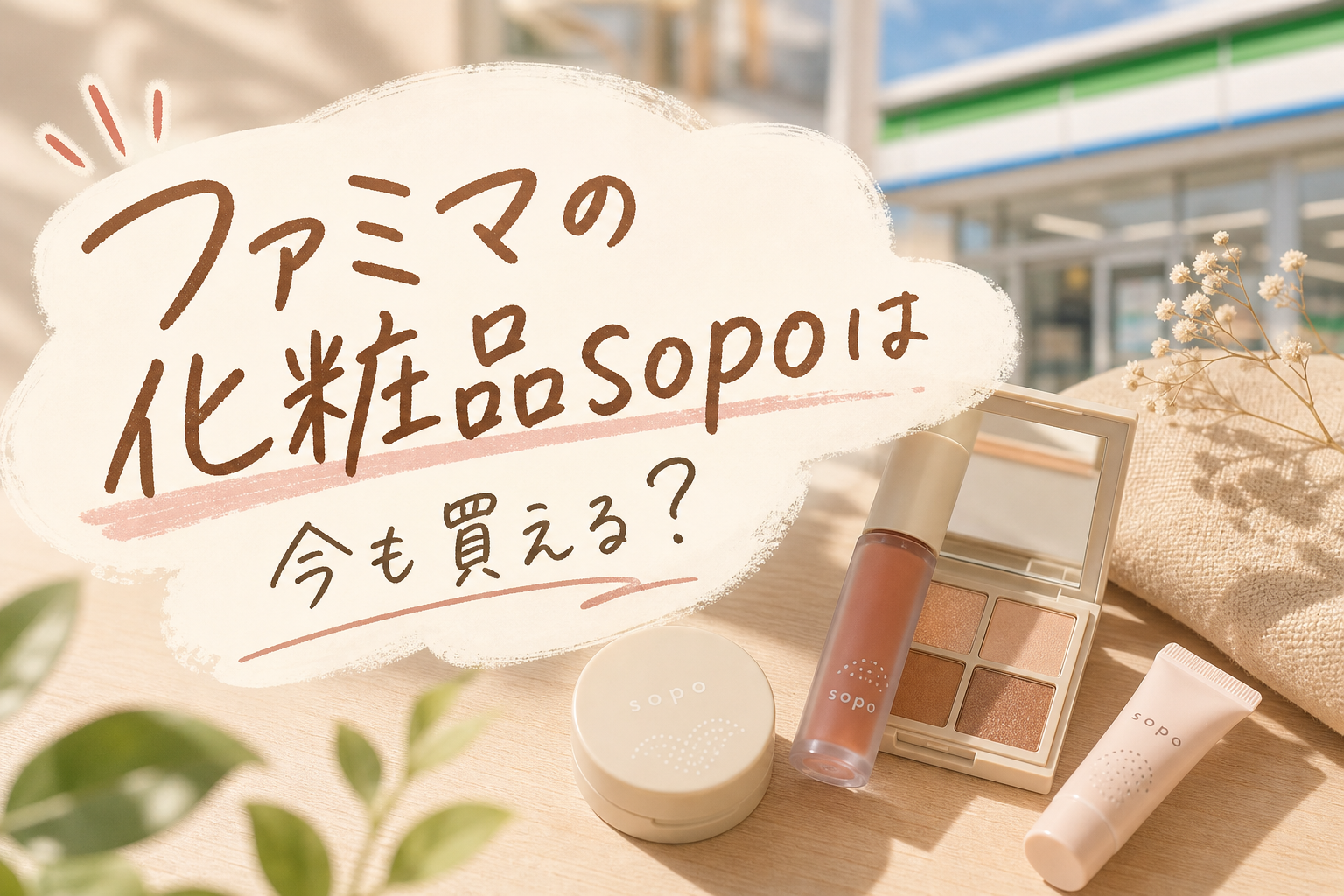 ファミマの化粧品sopoは今も買える？